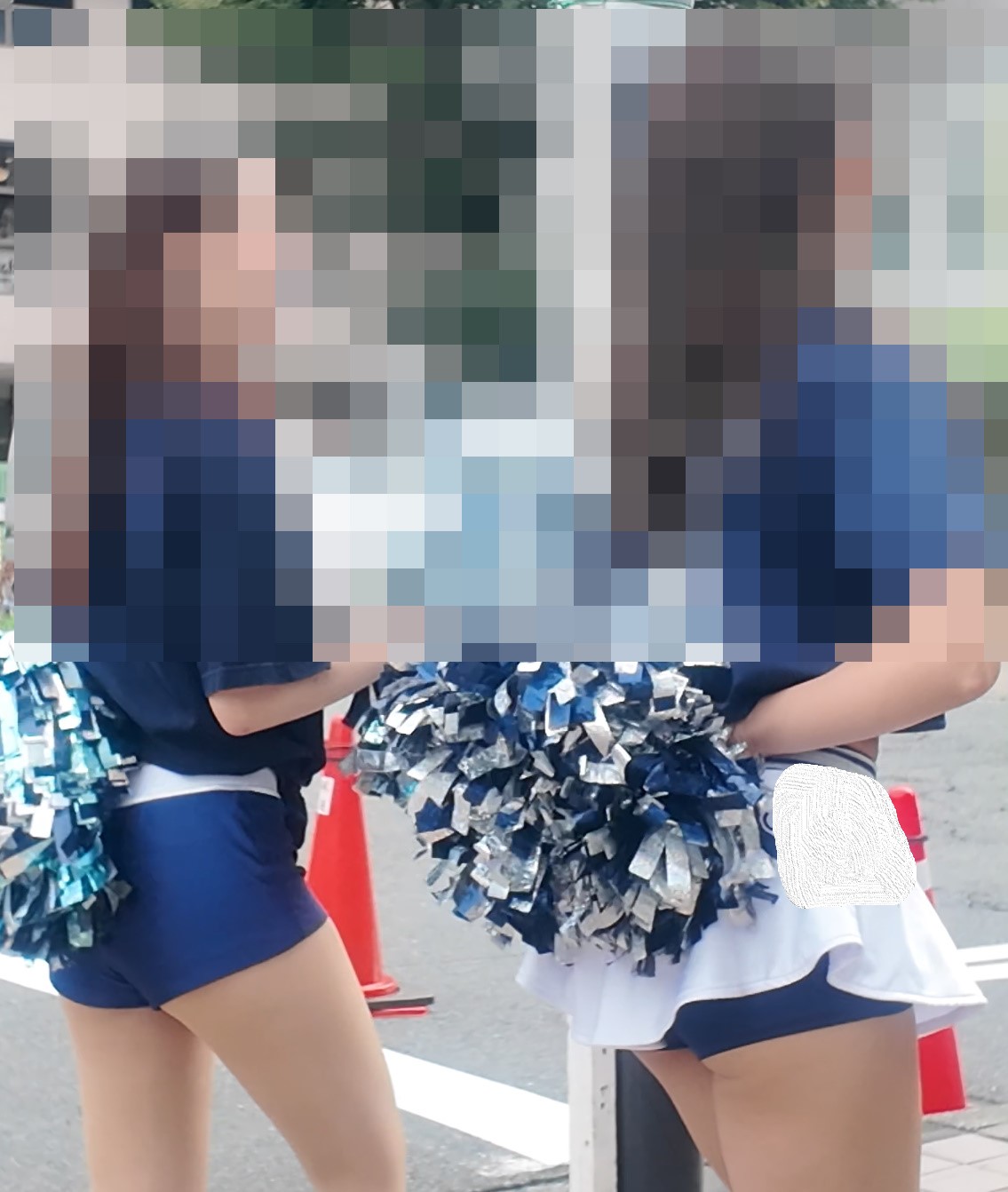 新作 チア 至近距離で迫るチアの太もも美人お姉さんにドッキドキ