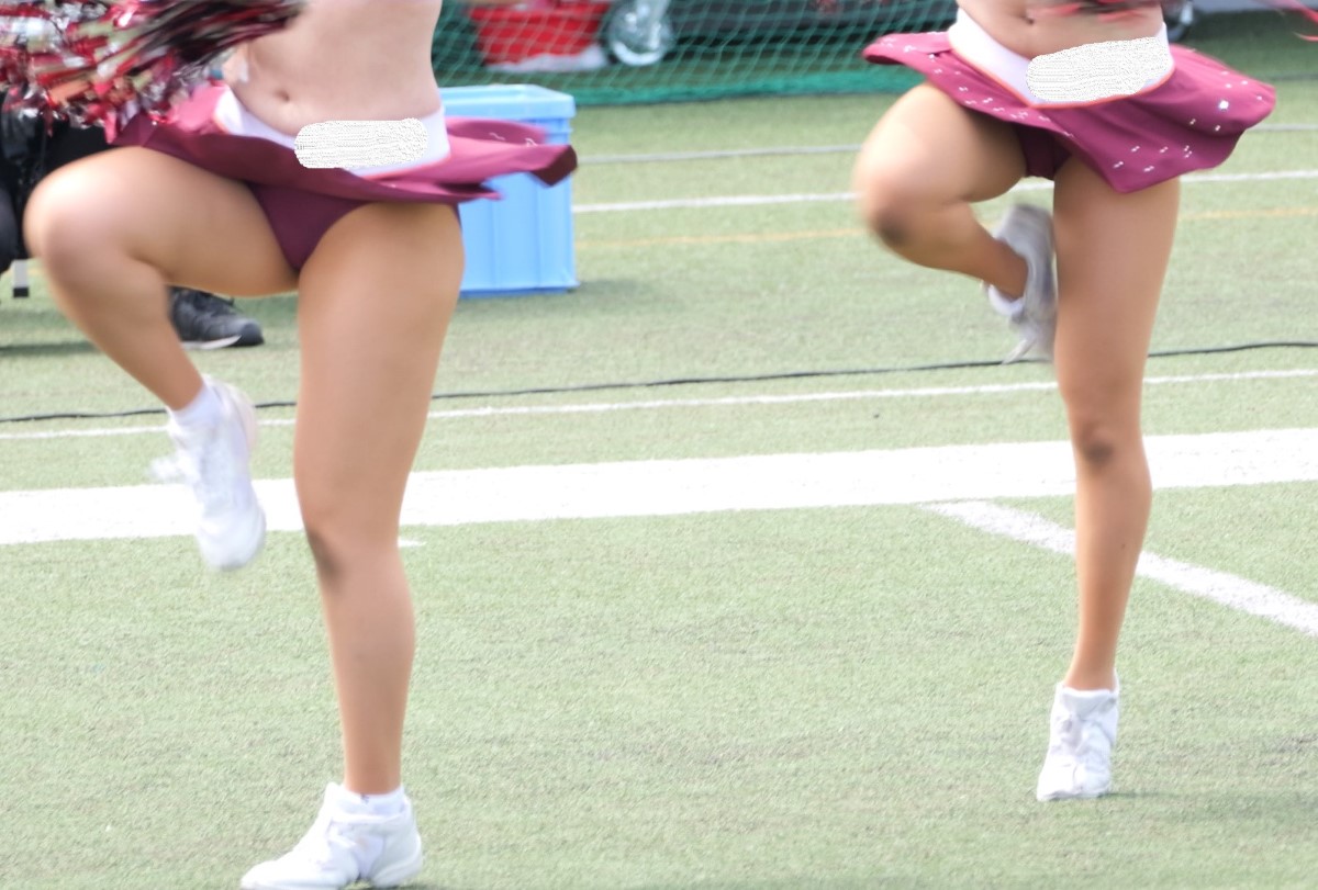 新作【チア】後ろからパンチラしまくりのチアお姉さんにドッキドキ Part2