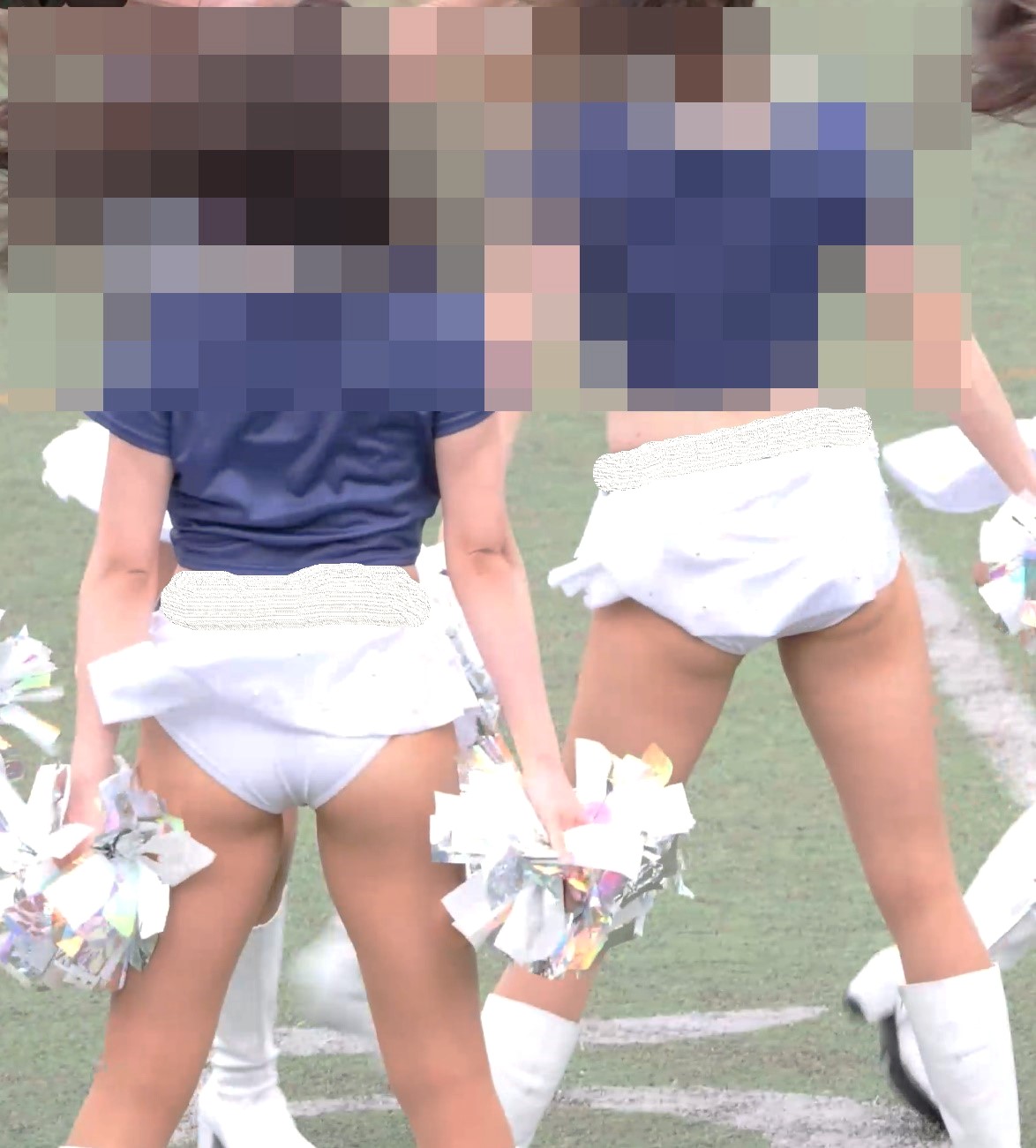 新作 白ミニスカで見え見えのチアお姉さんにドッキドキで胸きゅん part1