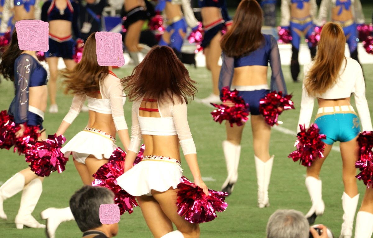 新作 かわいすぎるチアガール、160人大集合!! Part2