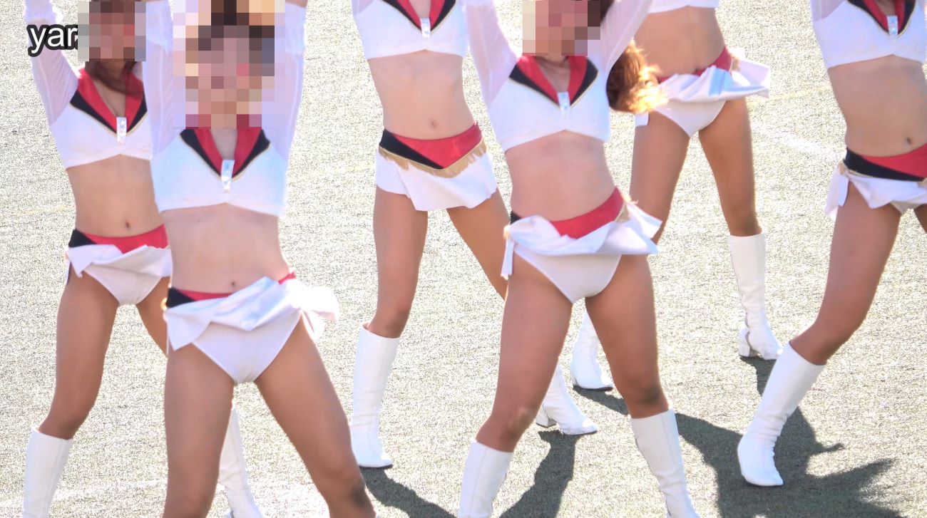 新作 白!もはやホワイトしか勝ちません 社会人人気チア 風チラ編【4K】