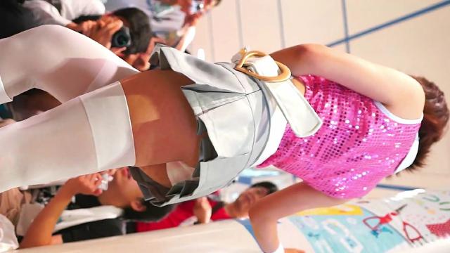 【お得セット商品】コミックマーケット コスプレ 横乳丸見え★対面純白パンチラ 生パンはみ出し★ミニスカパンチラ