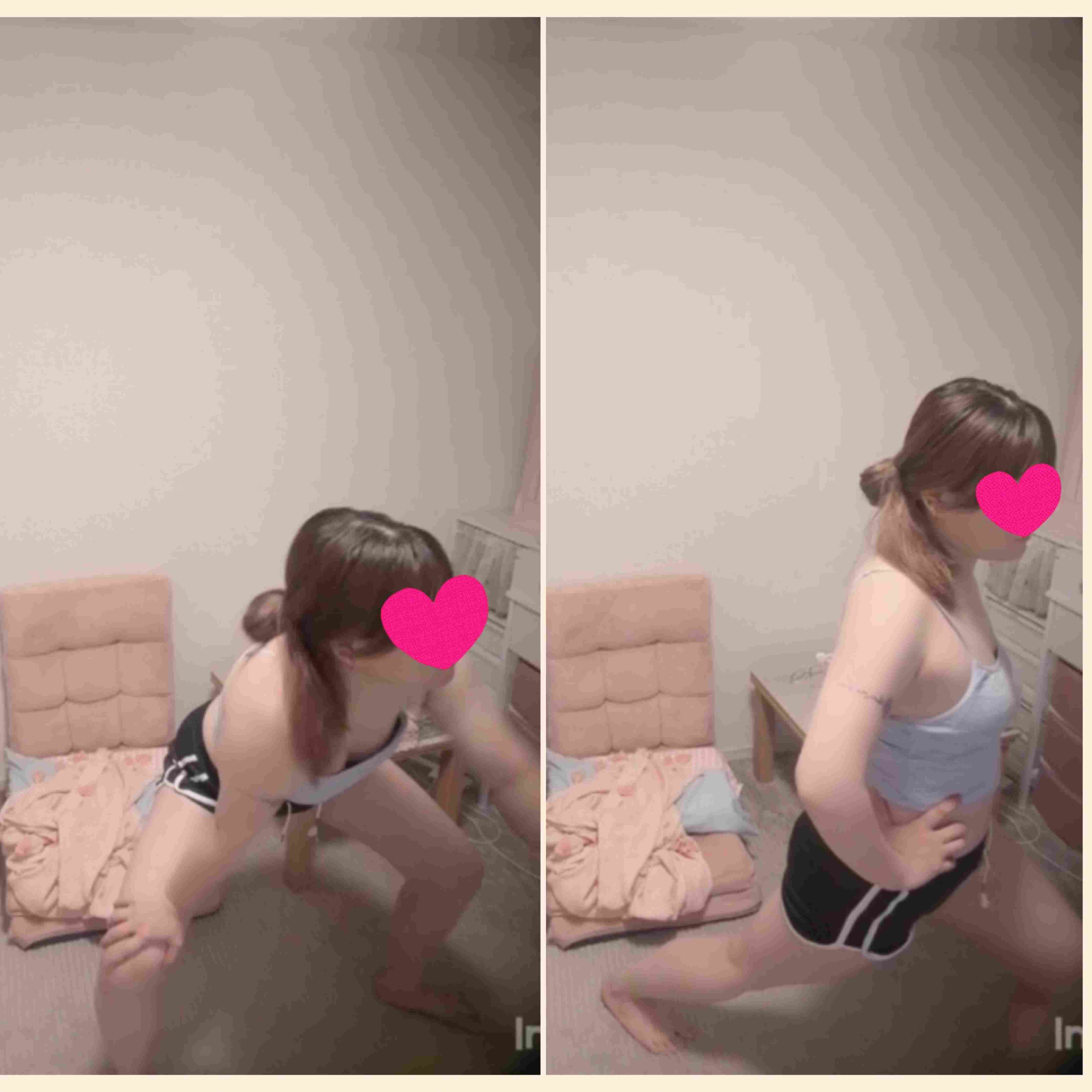 【民家／美女ストレッチ】部屋 〇撮 リアル 10分超