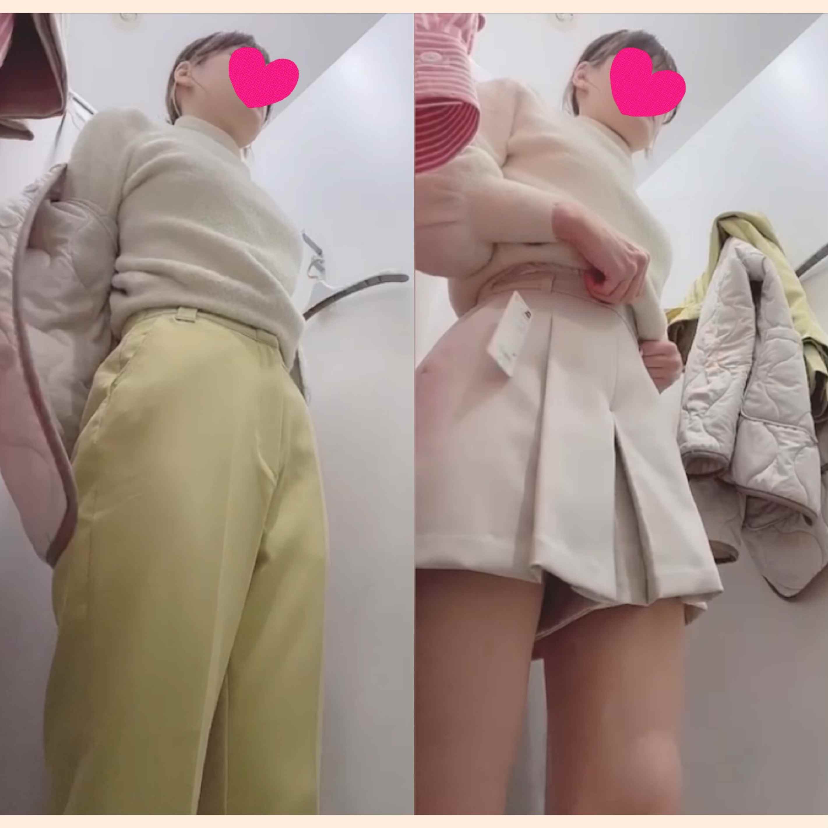 【女子試着室に潜入】こんなヤバいアングル見たことない