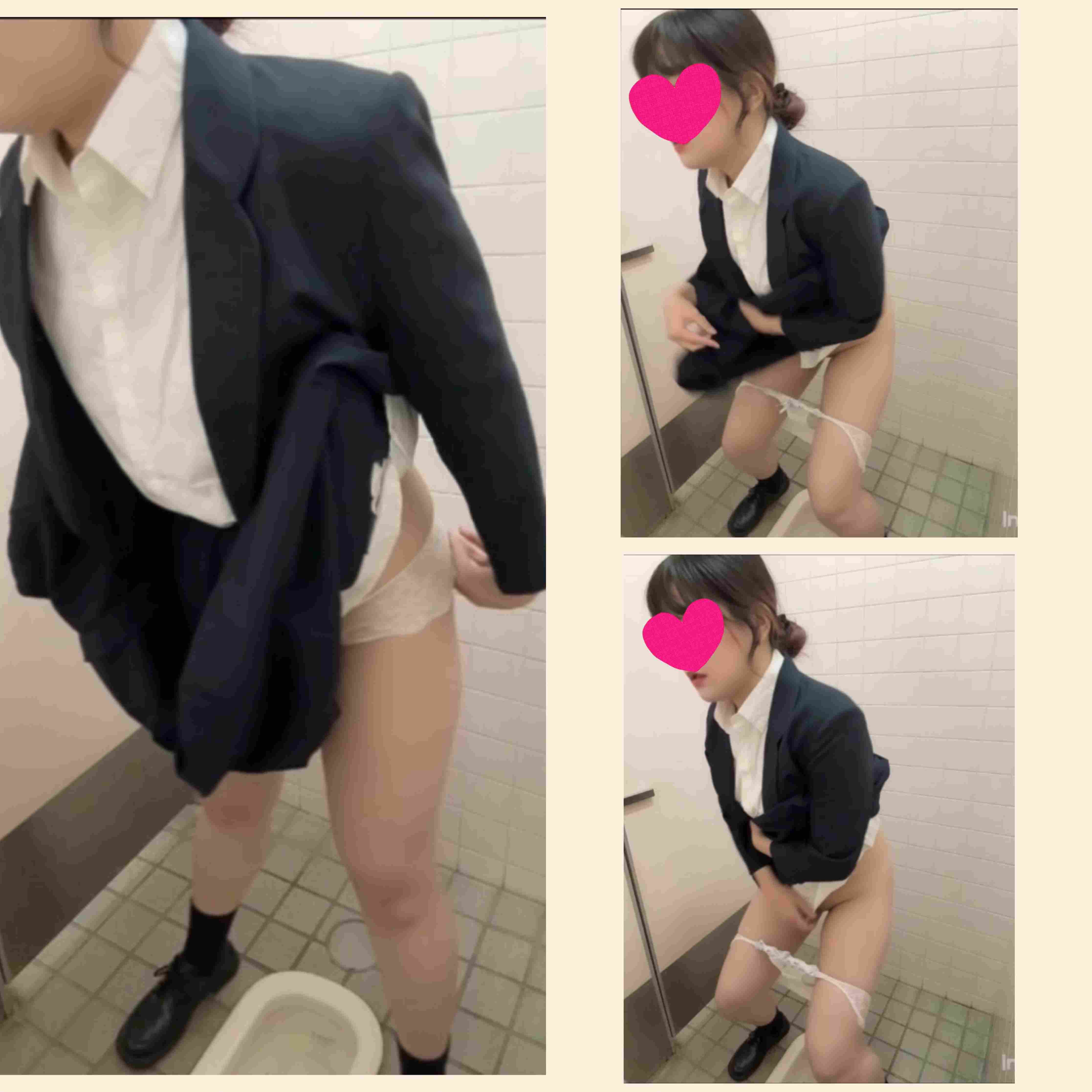 《アイドル級に可愛い素人》最近減ってしまった和式トイレ