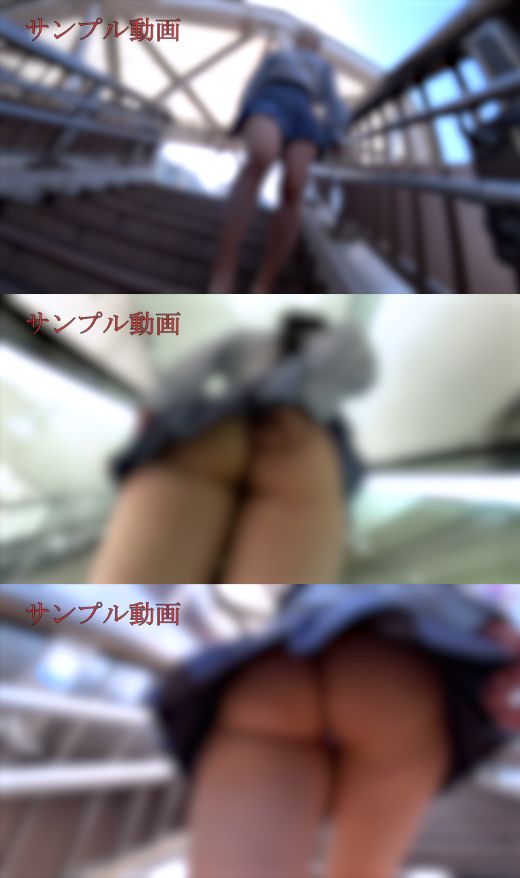 【サンプル動画】【肉厚尻】Tバックが消える圧倒的ボリューム!ポニーテール美女のミニスカから溢れる生尻パンチラ