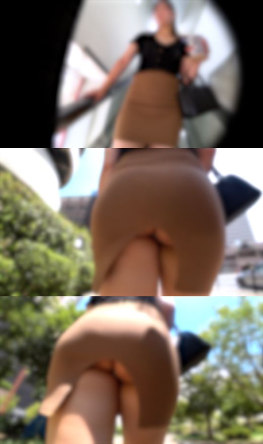 【サンプル動画】【奇跡のデカ尻】急勾配すぎるタイトスカート!スリットから溢れる豊満肉厚ヒップの圧倒的ボリューム