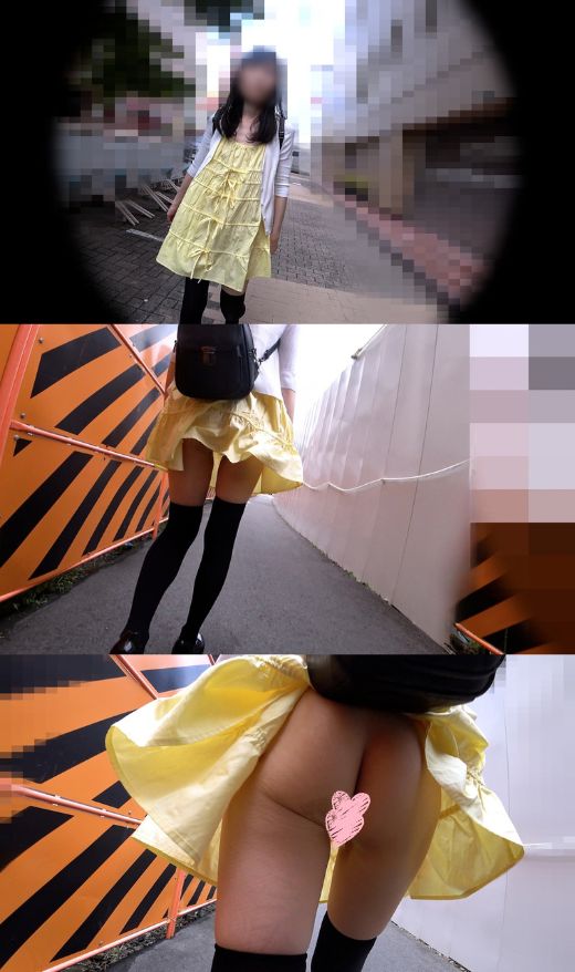 【ノーブラ微乳】ワンピの中の衝撃☆一糸纏わぬスレンダー美女!