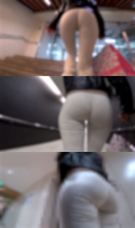 【サンプル動画】【プリ尻探訪】ピタパンにクッキリ浮かぶ尻じわ!スレンダー美脚OLの極上ヒップを堪能中