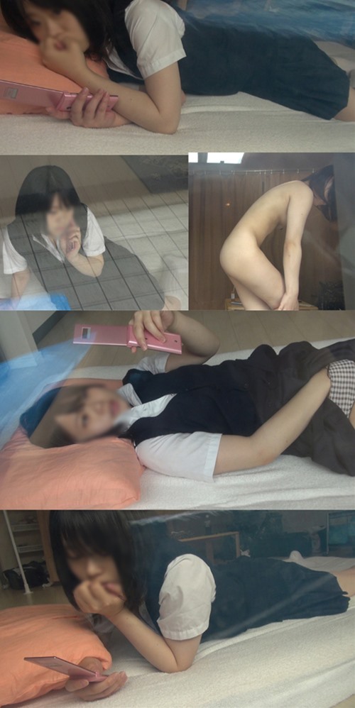 向かいのマンションに住む美少女を覗き見【オナニー・着替え】