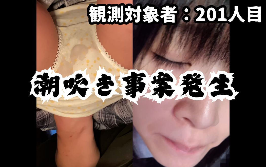 [乗車記録201] 素朴な若年個体が電車の中で潮吹き事案。