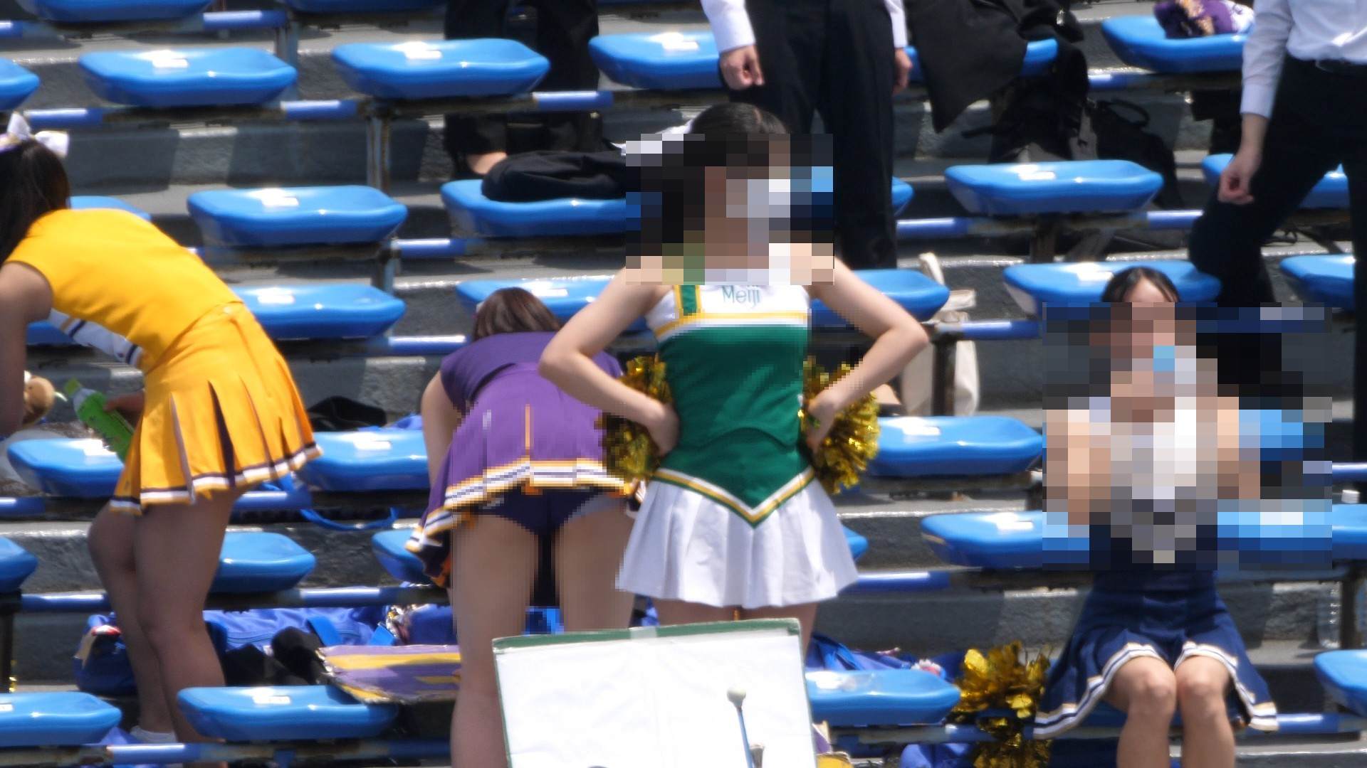 なにわガールズ1162【4K】ハミパン女王はどちら⁉　JDチアの勝負おパンティー！