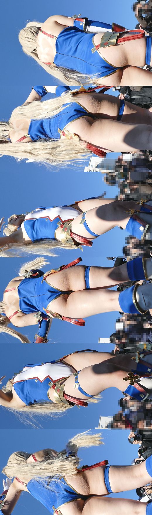 えっちなコスプレイヤーが公園に大集合！食い込み胸の谷間出しまくりNO-1 食い込みハイレグ生脚編