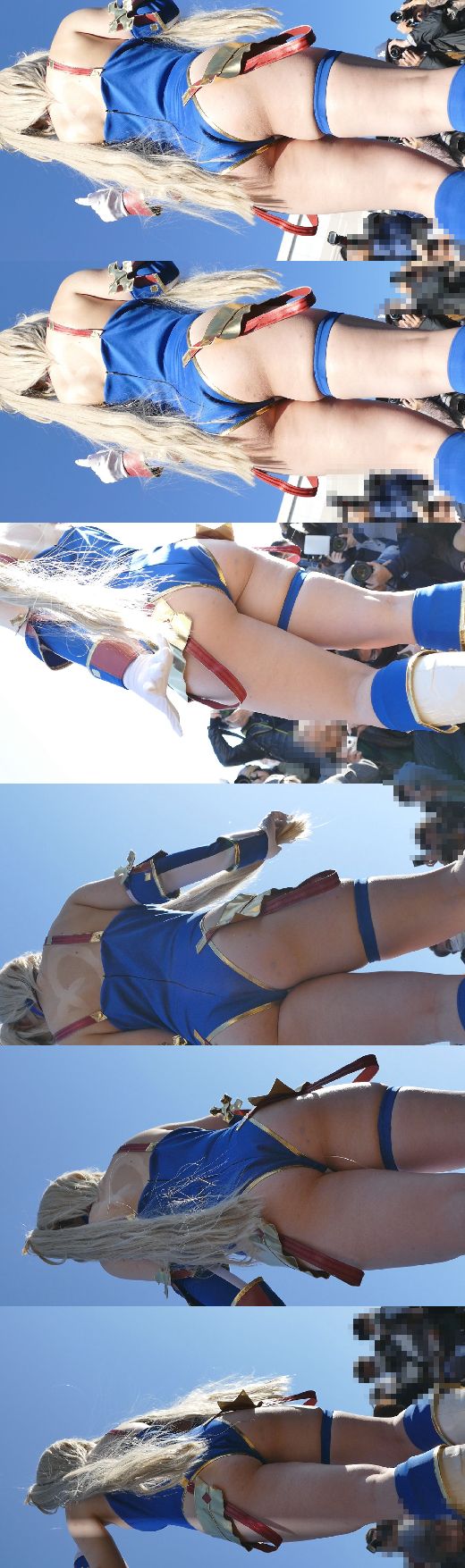 えっちなコスプレイヤーが公園に大集合！食い込み胸の谷間出しまくりNO-1 食い込みハイレグ生脚編