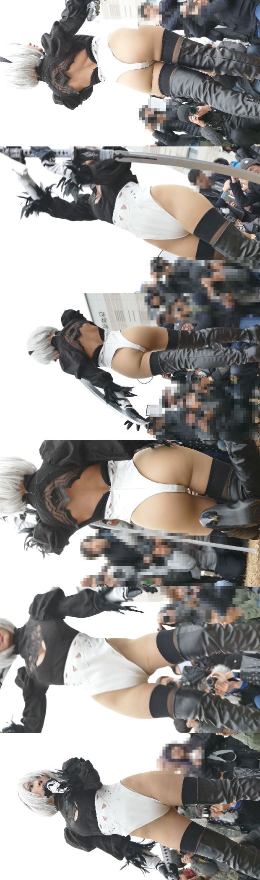 えっちなコスプレイヤーが公園に大集合！食い込み胸の谷間出しまくりNO-2 Tバックレオタード編