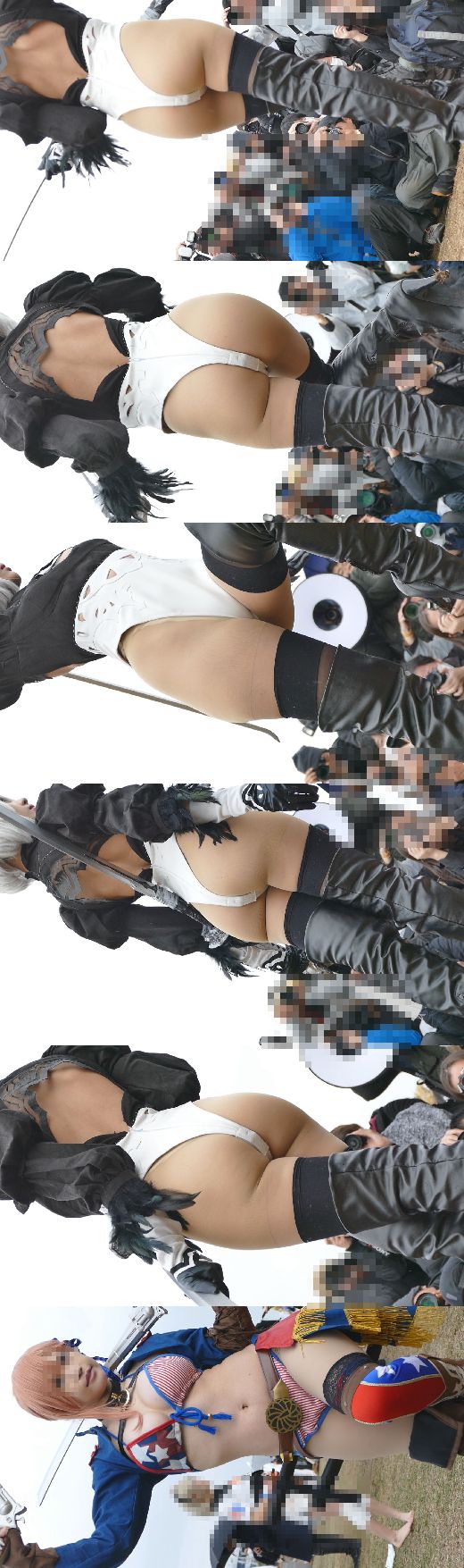 えっちなコスプレイヤーが公園に大集合！食い込み胸の谷間出しまくりNO-3 巨乳ビキニちゃん編