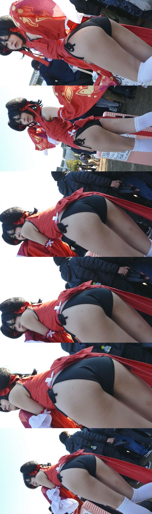 えっちなコスプレイヤーが公園に大集合！食い込み胸の谷間出しまくりNO-7 パンチラ編