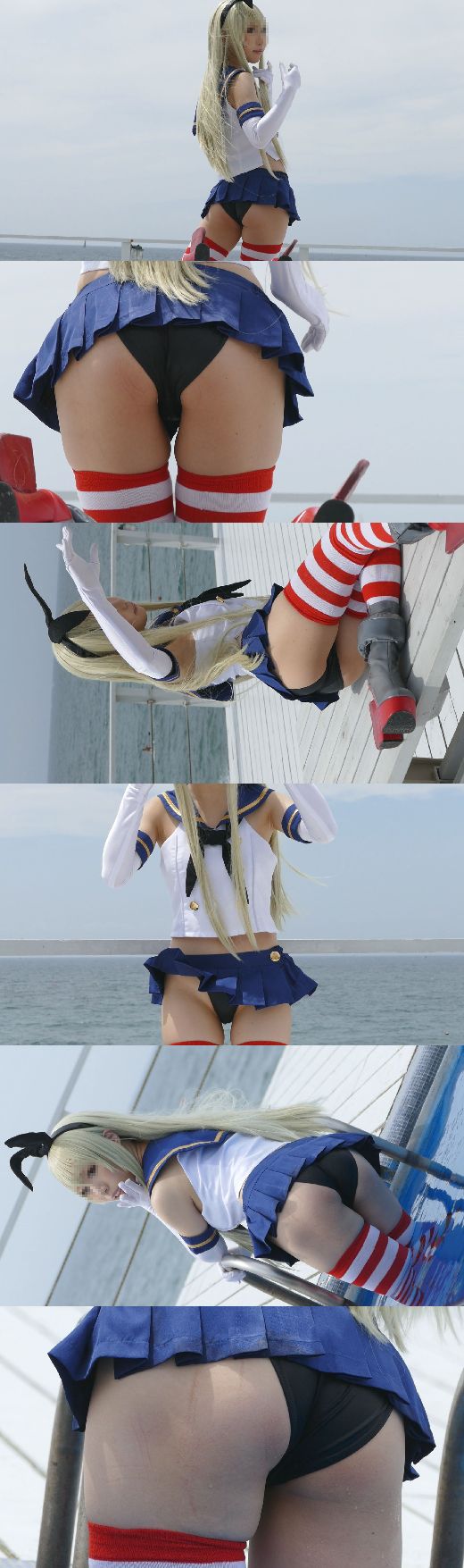 有名グラドルも極秘参戦!ビーチで開放的になって食い込み衣装で大サービス!ファン狂喜乱舞NO-5 ぜ●ましパンチラ編