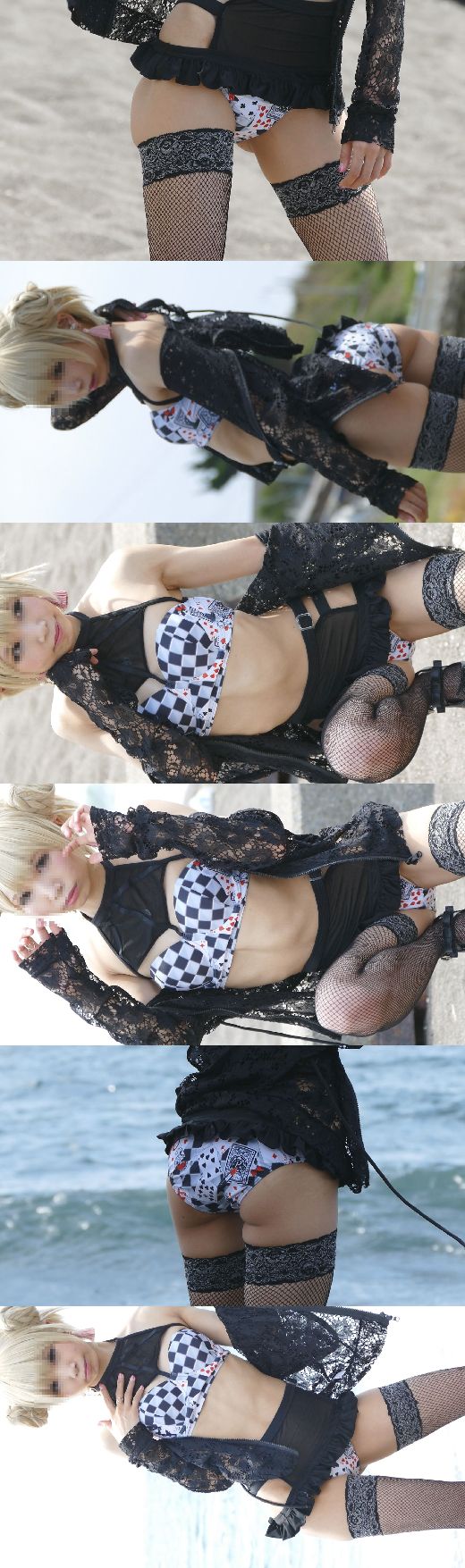 有名グラドルも極秘参戦!ビーチで開放的になって食い込み衣装で大サービス!ファン狂喜乱舞NO-7 エロカワ美女編