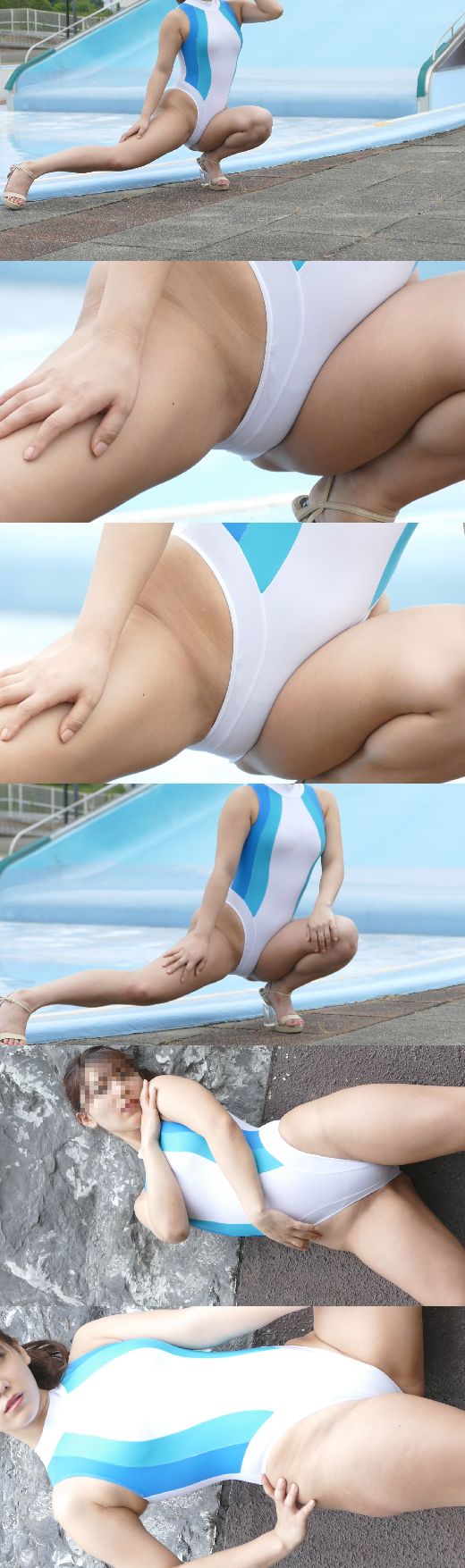 競泳水着野外アイドルフェスティバル えっちな食い込みハイレグ娘大集合 ファン狂喜乱舞NO-4 オマタお開き編