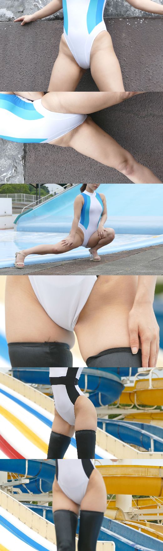 競泳水着野外アイドルフェスティバル えっちな食い込みハイレグ娘大集合 ファン狂喜乱舞NO-4 オマタお開き編