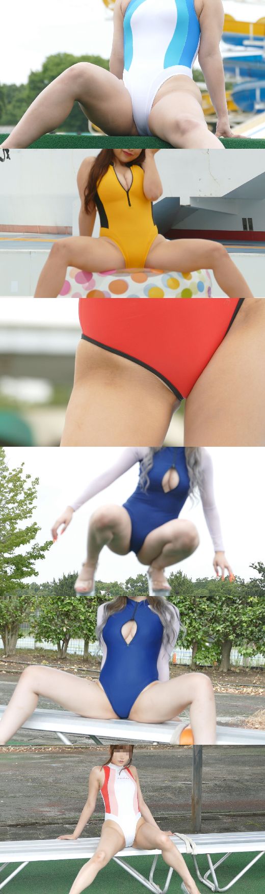 競泳水着野外アイドルフェスティバル えっちな食い込みハイレグ娘大集合 ファン狂喜乱舞NO-8 挑発ポーズ編