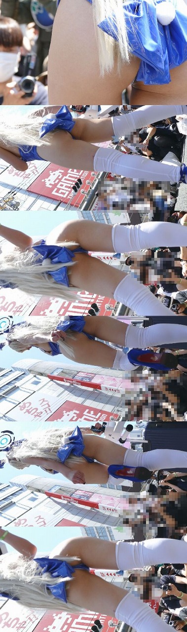 超速報!大阪ストリートカーニバル2026 NO-10 生脚青バニー食い込み尻接写編