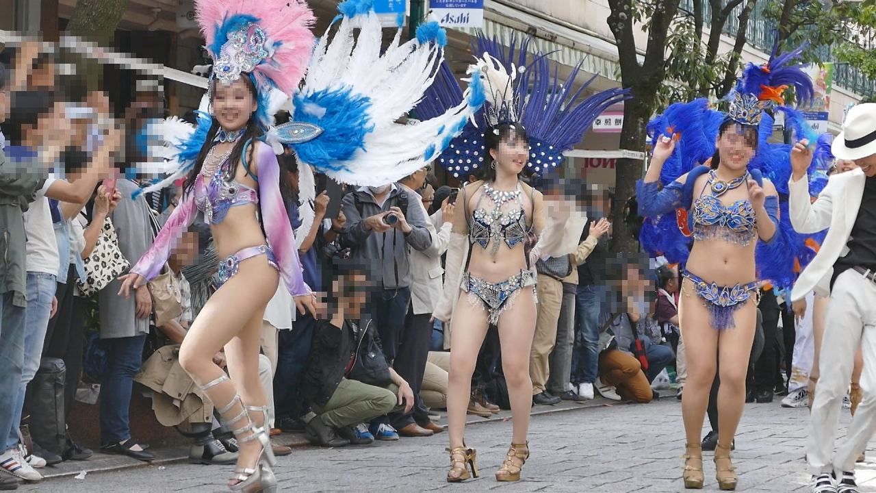 【PALPIS様先行独占】超絶美女軍団JDサンバチーム登場で商店街はお祭り騒ぎNO-4 スレンダー美女編