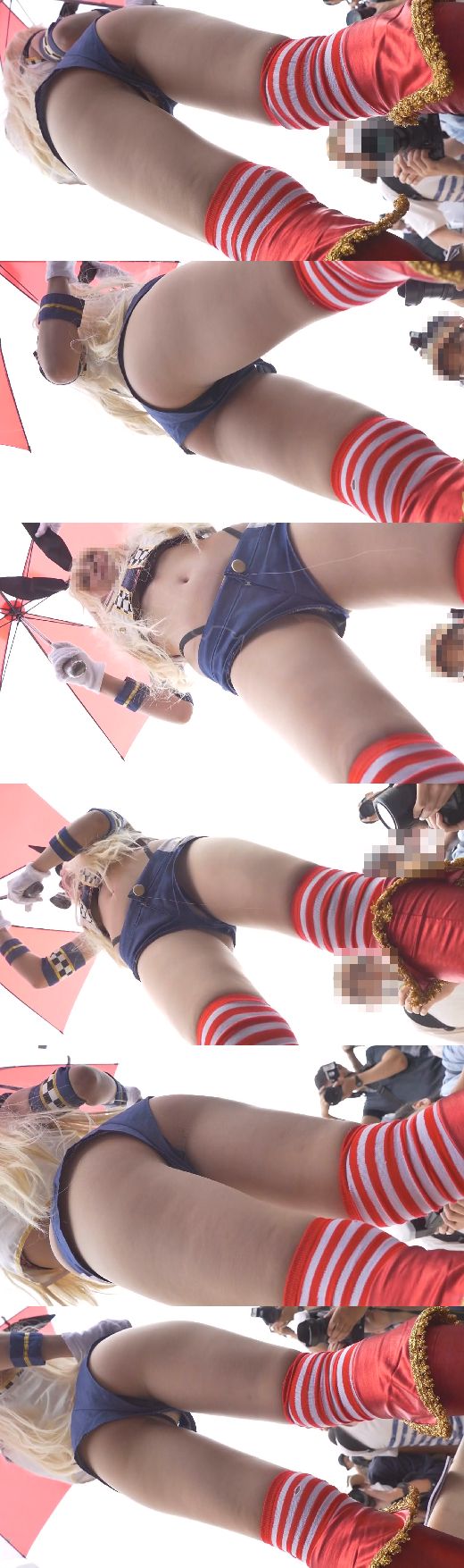 これがいわゆるコスプレの闇!えっちなコスプレイヤーをゼロ距離ローアンNO-7 島●真っ逆さま撮り編