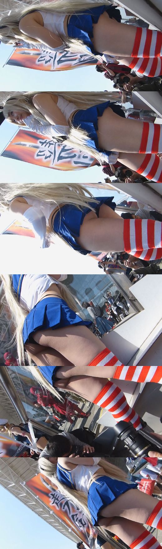 めちゃめちゃかわいいコスプレイヤーさんをローアングルから激写しまくりNO-12345678セット