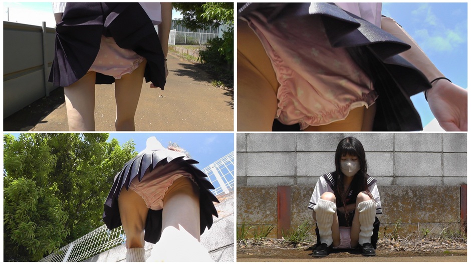 超ミニスカお散歩 ミー子ちゃん4 僕の股間に元気を与えるセーラー服の天使