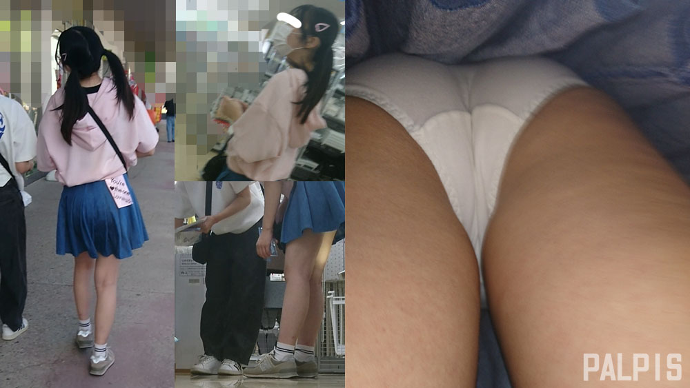 透けそうなお尻の形をパシャリ