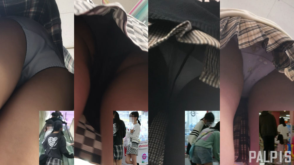 ゲーセンにいたスカート娘を片っ端からパシャリ