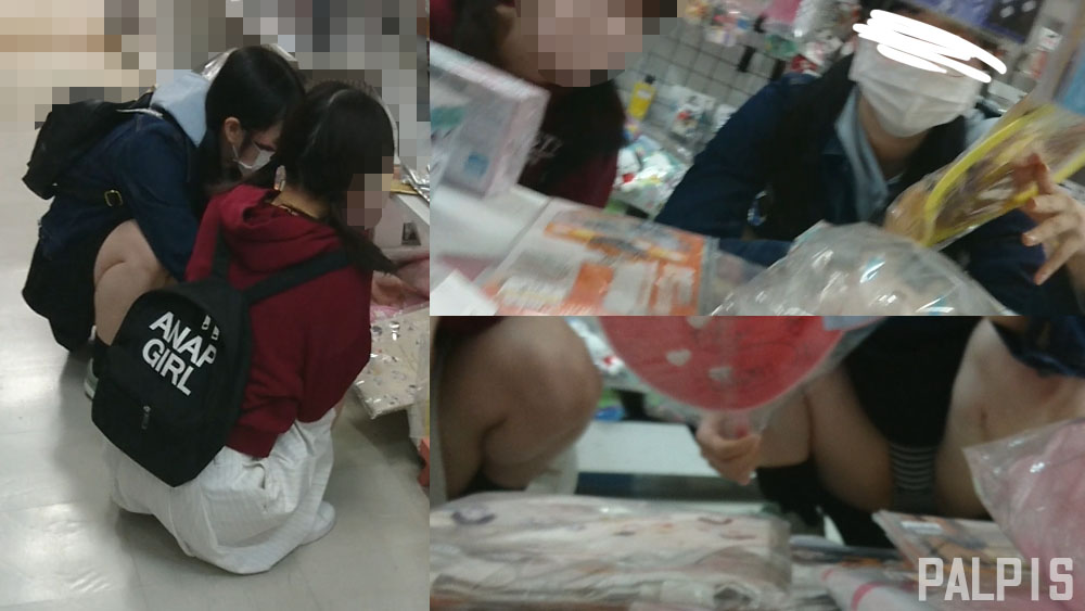 推し活に夢中な女の子をめくりまくってパシャリ