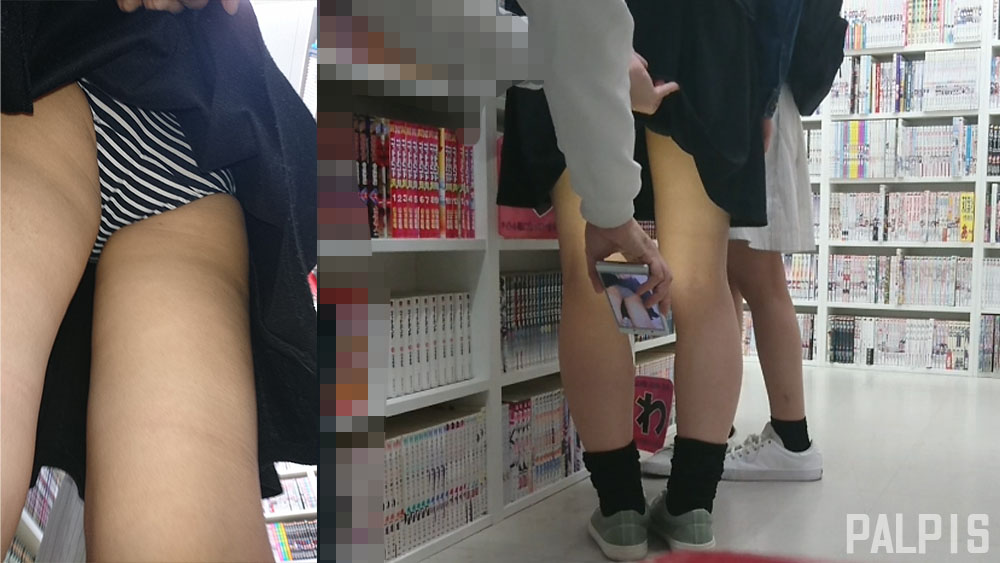 推し活に夢中な女の子をめくりまくってパシャリ