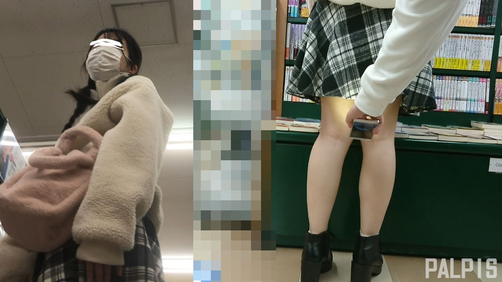 怪しんできた女の子をパシャリ