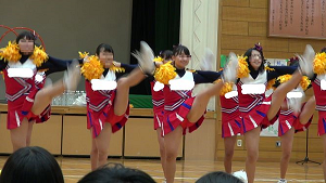 地元祭りで演技　Kチア応援ダンス！！