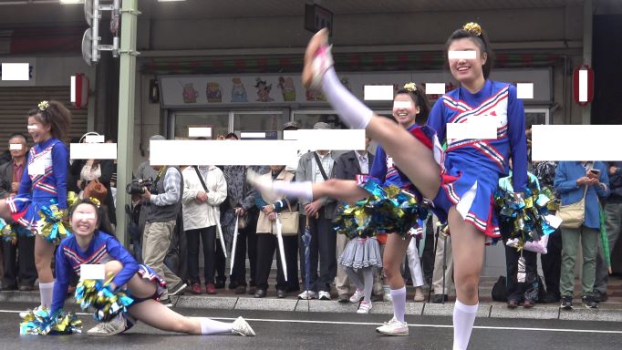 【4K】地方秋祭りで圧巻の演技Kチアダンス！！