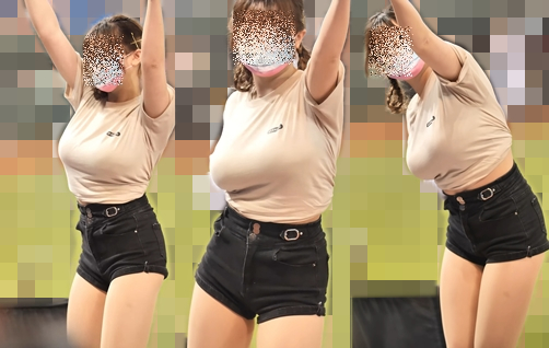 超巨乳!おっぱいがプルンプルン揺れてるお姉さん C353