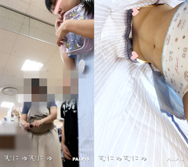 スカートひらひら #41 特別版21 家族で買い物している女の子