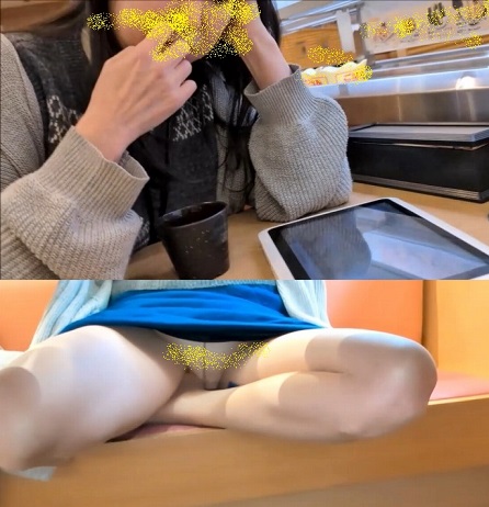 会社の同僚を食事休憩中にパンチラ撮影！　vol.41