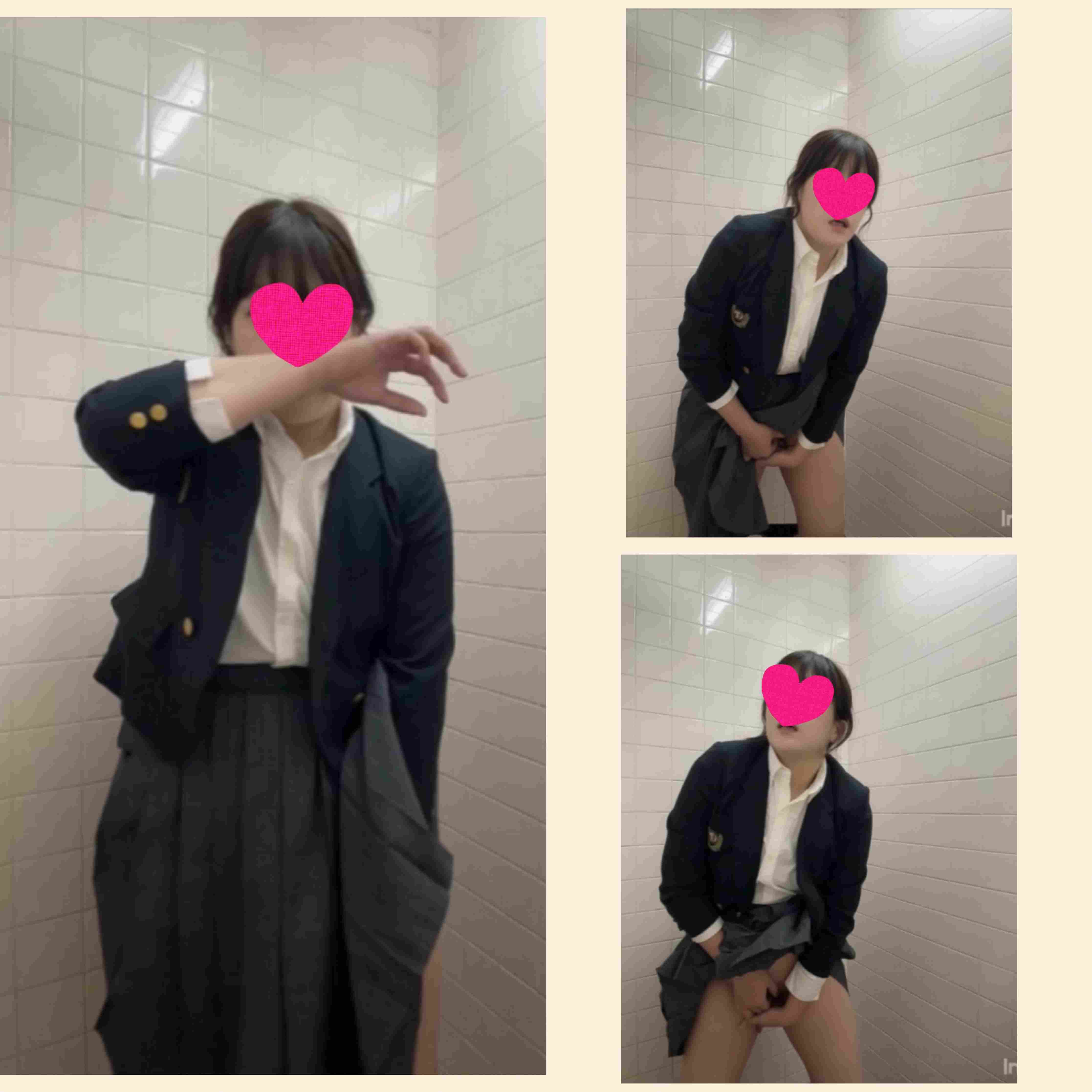 S級の激カワ彼女/休み時間に自撮りするオナニーがエロすぎる