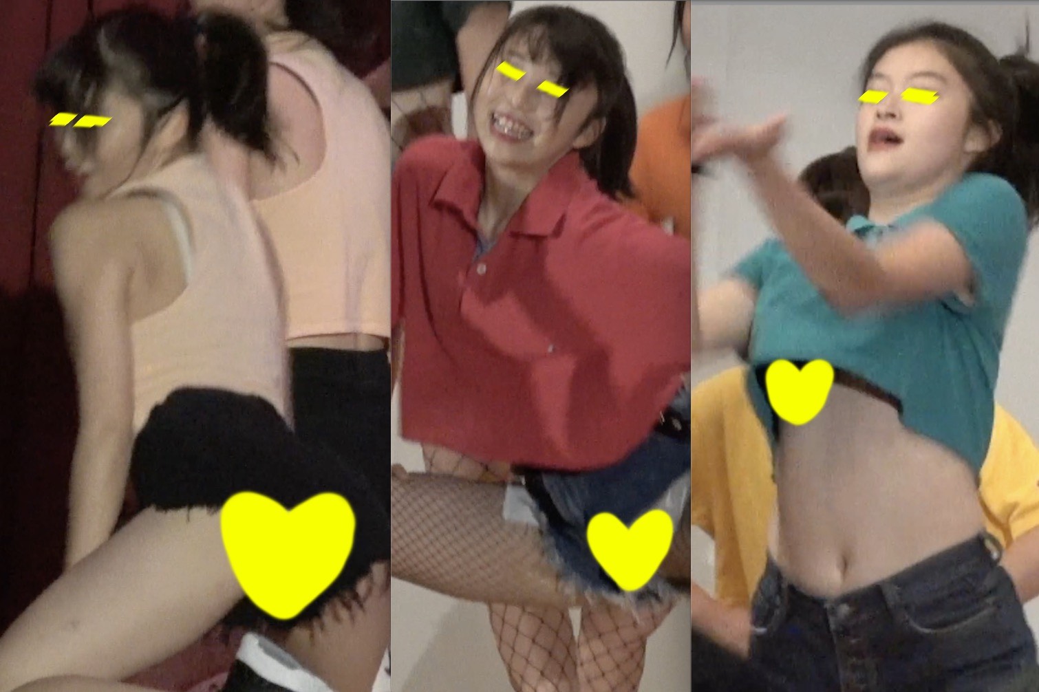 4K版【A】016 -激ミニ短パンからは当然チラ、下乳チラは演出？！-