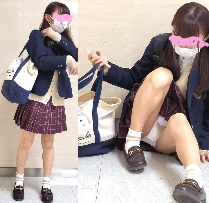 3本収録。可愛い美少女たちのスカートの中身