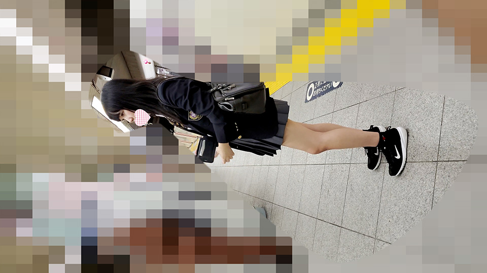 可愛いJKを数日ストーカーしてパンツを確認