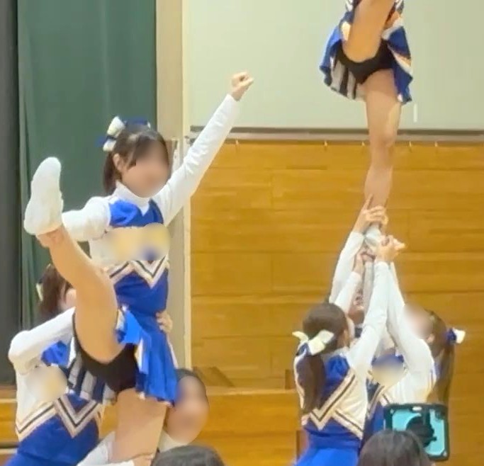 チアーズワンダー⑭貴重な体育館内チア【スマホ撮り】