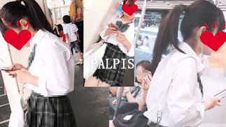 アイドルみたいなJK　シンプル逆さ撮り　尻エロ杉　光あたり