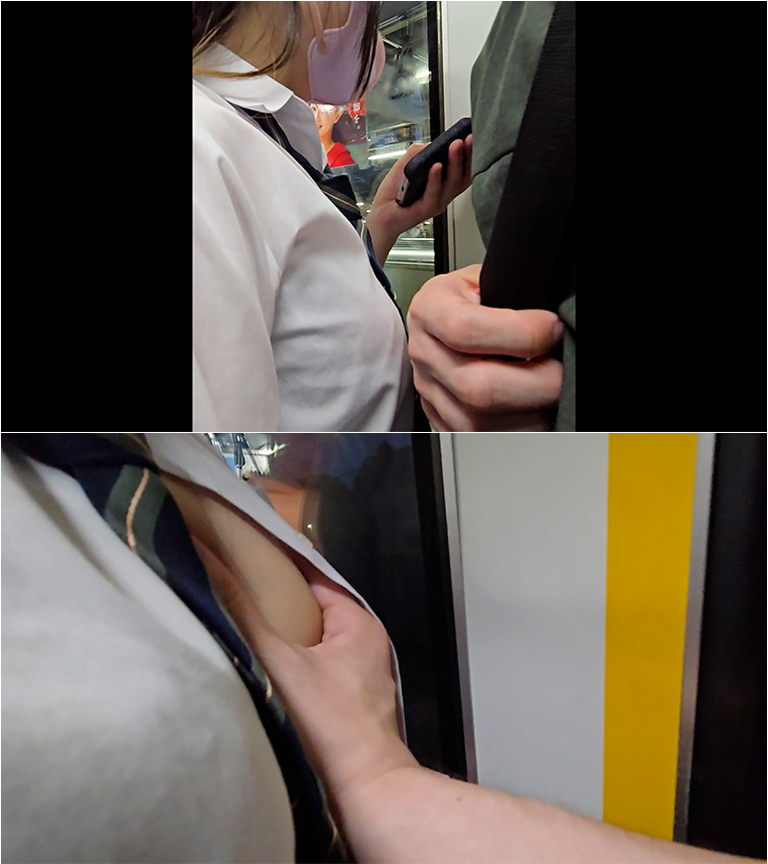 狂信者 #140【★6】色白な超絶美少女、ブラウス脱がして生の美巨乳揉み、乳首コリコリ成功!撮影に気づいて必死に顔逸らし!