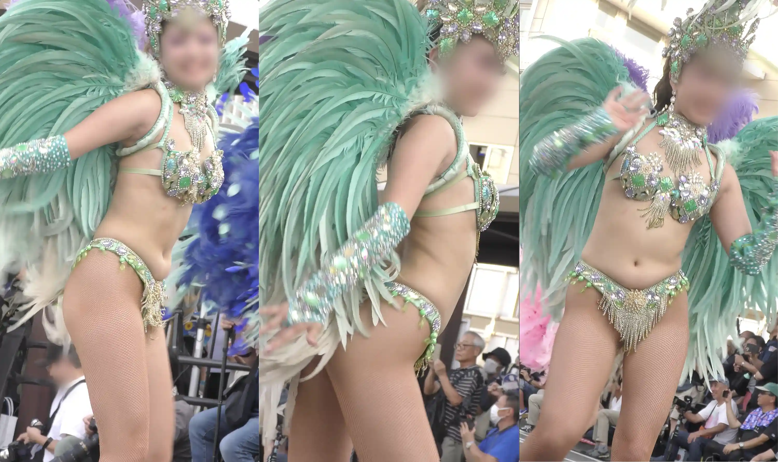 【フェチ動画】魅惑の美ヒップ!スタイル、ルックス、スマイル!真夏のバスロータリーに舞い降りた三拍子揃ったミューズ!ミント姫