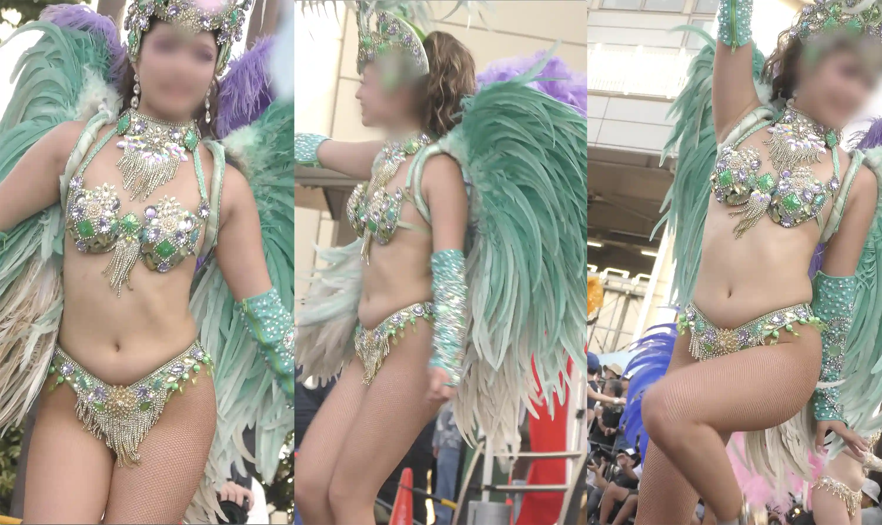 【フェチ動画】魅惑の美ヒップ!スタイル、ルックス、スマイル!真夏のバスロータリーに舞い降りた三拍子揃ったミューズ!ミント姫